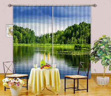 3D Lake Scenery 181 Curtains Drapes Wallpaper AJ Wallpaper 