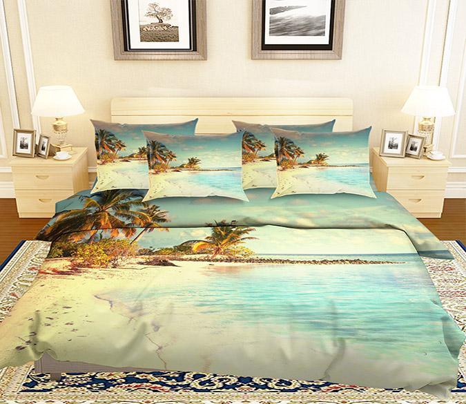 3D Shiny Beach 85 Bed Pillowcases Quilt Wallpaper AJ Wallpaper 