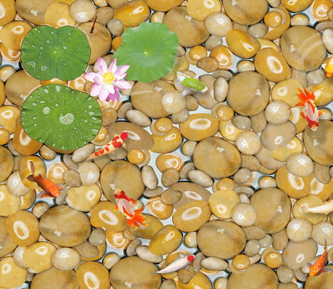 3D Pebbles Floor Mural Wallpaper AJ Wallpaper 2 
