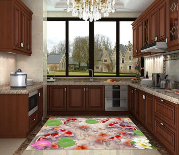 3D Pretty Fishes 613 Kitchen Mat Floor Mural Wallpaper AJ Wallpaper 