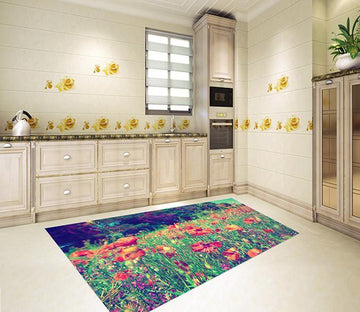 3D Weeds Flowers 532 Kitchen Mat Floor Mural Wallpaper AJ Wallpaper 