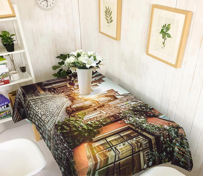 3D Town Alley 717 Tablecloths Wallpaper AJ Wallpaper 