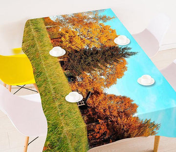 3D Grassland Orange Trees 530 Tablecloths Wallpaper AJ Wallpaper 