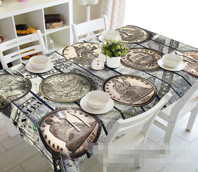 3D Ancient Coins 910 Tablecloths Wallpaper AJ Wallpaper 