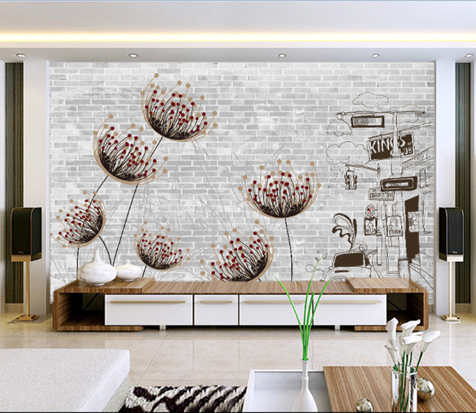 Dandelions And Street Wallpaper AJ Wallpaper 