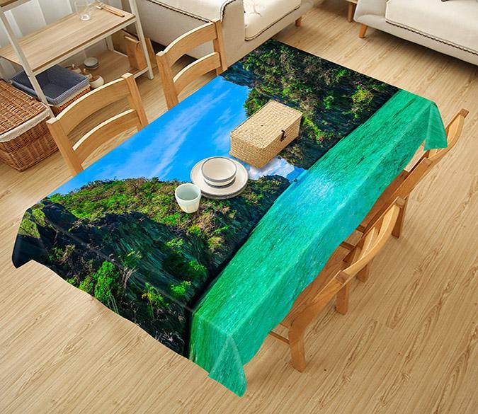 3D Mountain River 567 Tablecloths Wallpaper AJ Wallpaper 