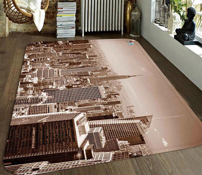 3D New York 71 Non Slip Rug Mat Mat AJ Creativity Home 
