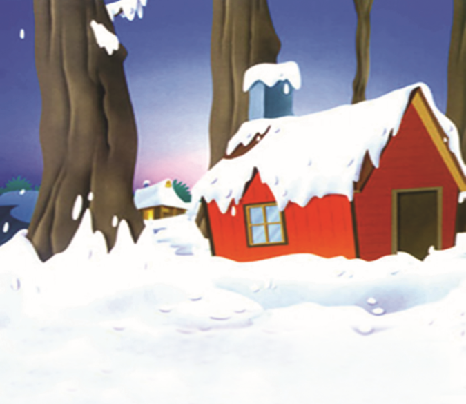 Snowcapped Cottage Wallpaper AJ Wallpaper 