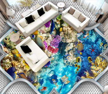 3D Bright Beautiful Sea Floor Mural Wallpaper AJ Wallpaper 2 