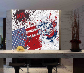 Graffiti American Flag Wallpaper AJ Wallpaper 2 