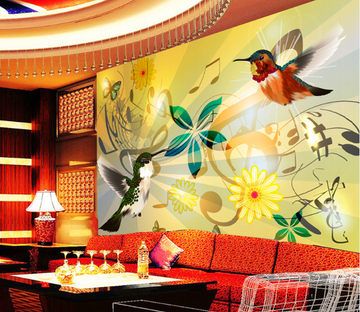 3D Bird Notes 051 Wallpaper AJ Wallpaper 