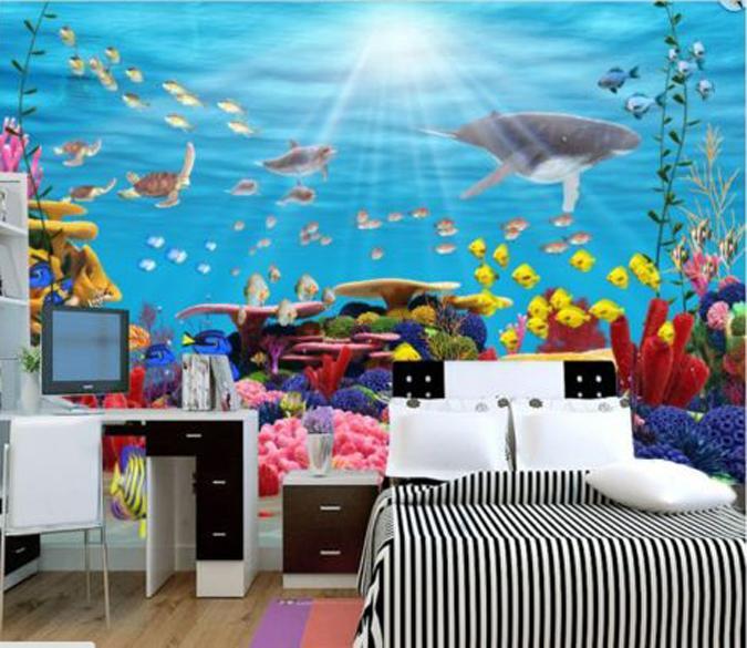 3D Coral Fish Sea 579 Wallpaper AJ Wallpaper 