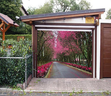 3D Roadside Flowers Trees 178 Garage Door Mural Wallpaper AJ Wallpaper 