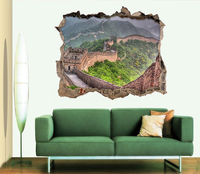 3D The Great Wall Scenery 134 Broken Wall Murals Wallpaper AJ Wallpaper 