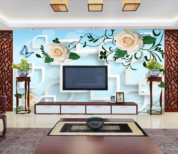 Fresh Blossoms And Patterns Wallpaper AJ Wallpaper 