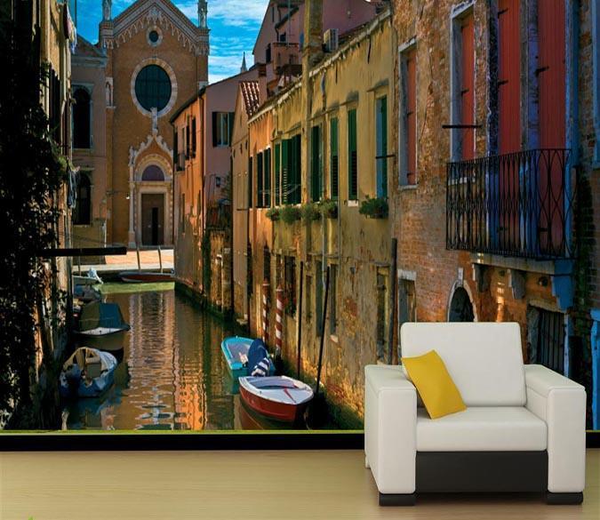 3D Boat House 698 Wallpaper AJ Wallpaper 