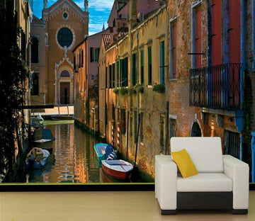 3D Boat House 698 Wallpaper AJ Wallpaper 