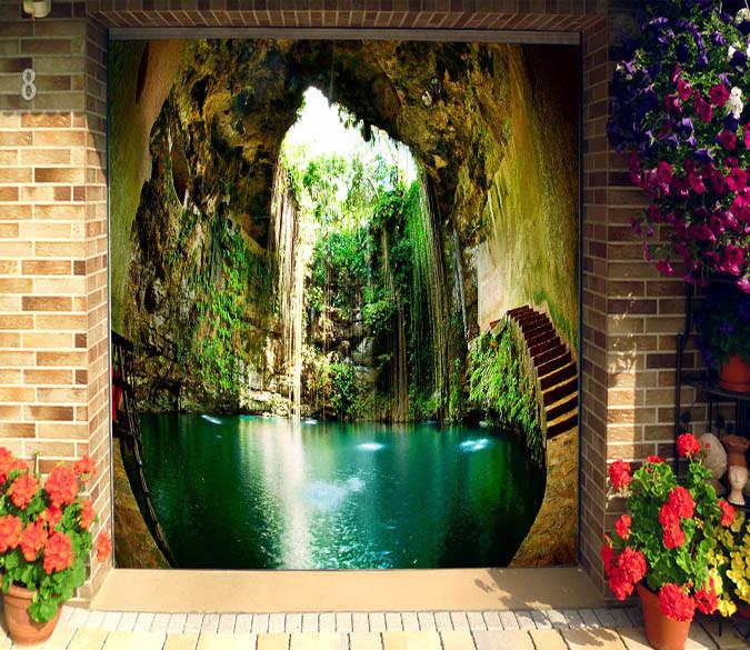 3D Deep Lake Scenery 349 Garage Door Mural Wallpaper AJ Wallpaper 