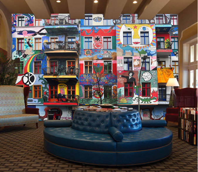 Buildings Graffiti Wallpaper AJ Wallpaper 