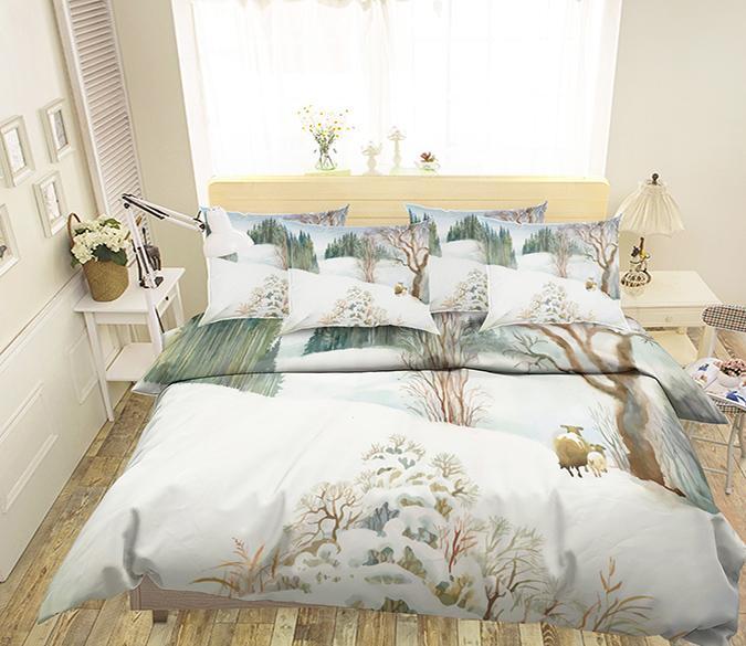 3D Snow Field Scenery 67 Bed Pillowcases Quilt Wallpaper AJ Wallpaper 