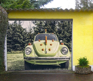 3D Grassland Old Car 268 Garage Door Mural Wallpaper AJ Wallpaper 