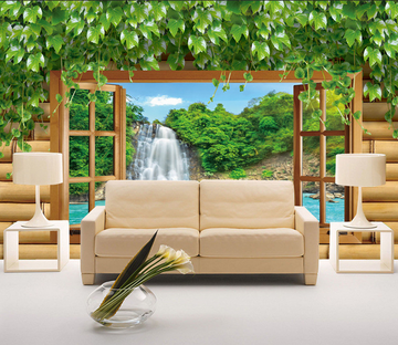 Window Waterfall Wallpaper AJ Wallpaper 