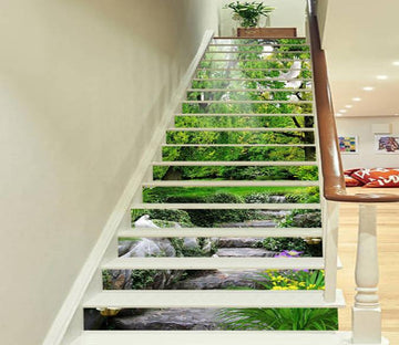 3D Pretty Park Scenery 566 Stair Risers Wallpaper AJ Wallpaper 
