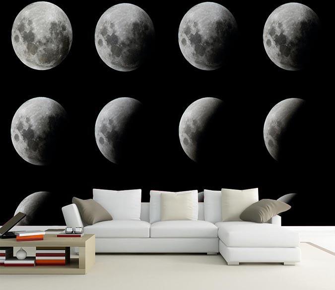 3D Row Of Moons 587 Wallpaper AJ Wallpaper 