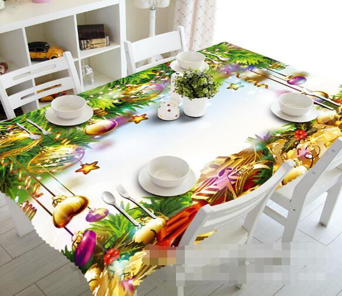 3D Christmas Tree Gifts 1393 Tablecloths Wallpaper AJ Wallpaper 