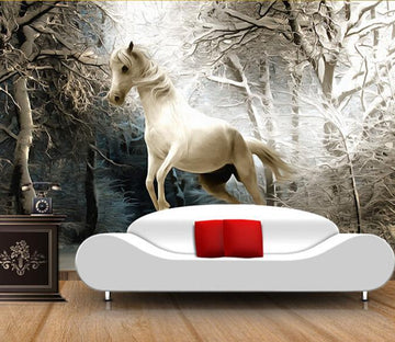 3D Wood Horse 132 Wallpaper AJ Wallpaper 