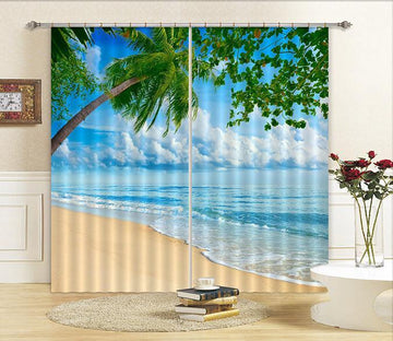 3D Pretty Beach 100 Curtains Drapes Wallpaper AJ Wallpaper 
