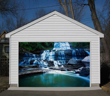 3D Waterfalls Rocks 211 Garage Door Mural Wallpaper AJ Wallpaper 