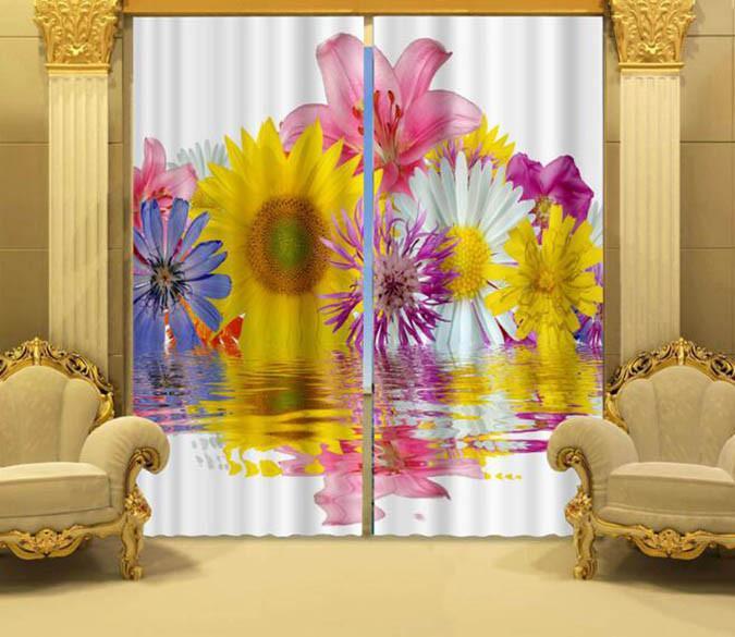 3D Various Flowers 843 Curtains Drapes Wallpaper AJ Wallpaper 