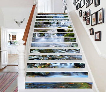 3D Beautiful River Scenery 553 Stair Risers Wallpaper AJ Wallpaper 
