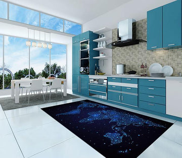 3D Shining World Map 45 Kitchen Mat Floor Mural Wallpaper AJ Wallpaper 