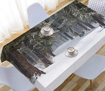 3D Snow Covered Forest 461 Tablecloths Wallpaper AJ Wallpaper 