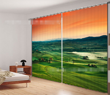 3D Hilly Scenery 2104 Curtains Drapes Wallpaper AJ Wallpaper 