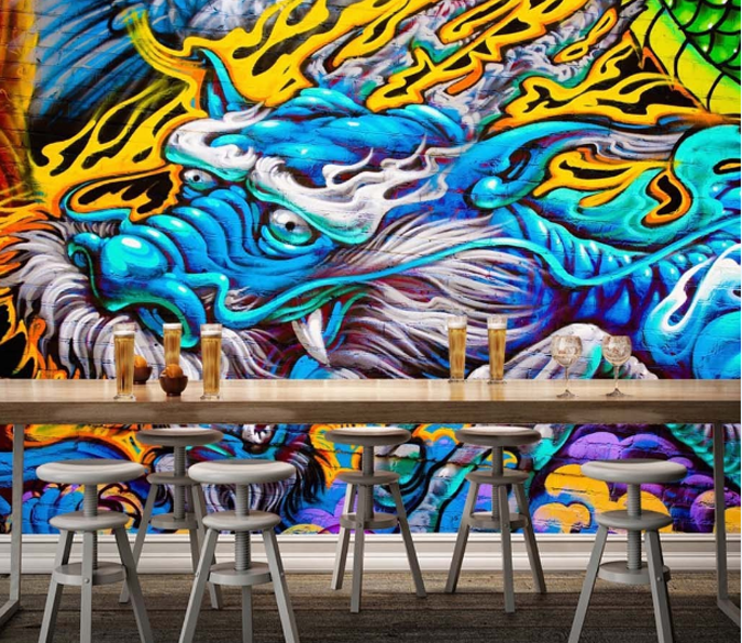 Colorful Dragon Wallpaper AJ Wallpaper 