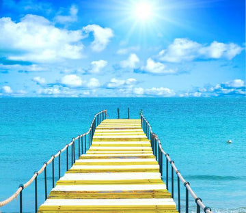 Sea Wooden Bridge 3 Wallpaper AJ Wallpaper 