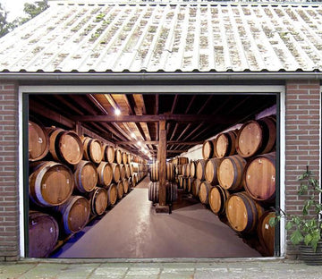 3D Big Wine Cellar 344 Garage Door Mural Wallpaper AJ Wallpaper 
