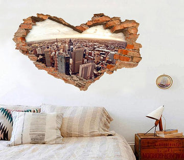 3D Vast City 220 Broken Wall Murals Wallpaper AJ Wallpaper 