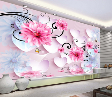 Romantic Pink Blossoms Wallpaper AJ Wallpaper 