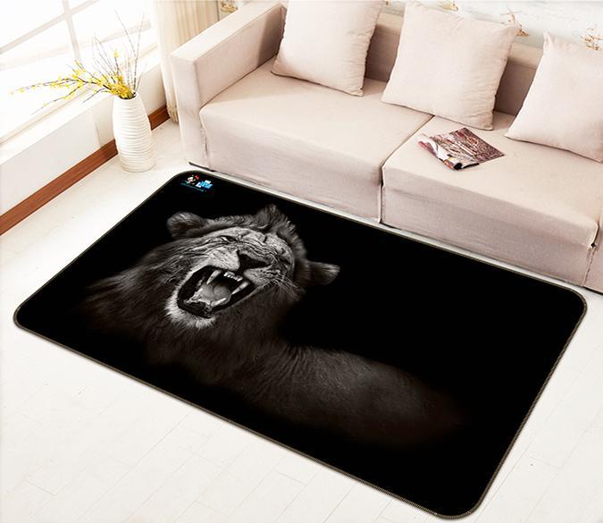 3D Funny Lion 241 Non Slip Rug Mat Mat AJ Creativity Home 