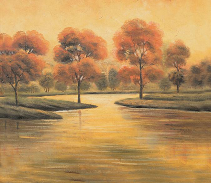 Waterside Trees Scenery Wallpaper AJ Wallpaper 