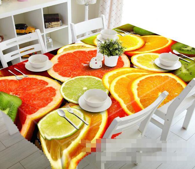 3D Fruit Slices 1305 Tablecloths Wallpaper AJ Wallpaper 