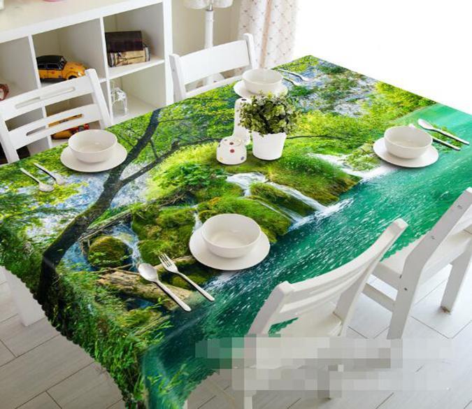 3D Lake Streams 1172 Tablecloths Wallpaper AJ Wallpaper 