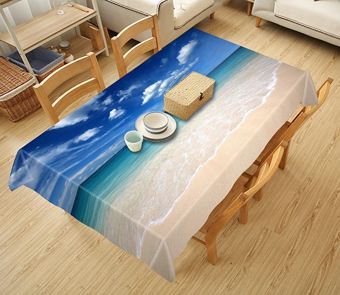 3D Blue Sea And Sky 735 Tablecloths Wallpaper AJ Wallpaper 