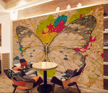 3D Paint Butterfly 102 Wallpaper AJ Wallpaper 