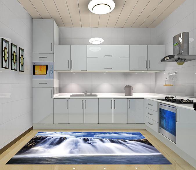 3D Waterfall 605 Kitchen Mat Floor Mural Wallpaper AJ Wallpaper 