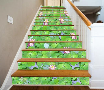 3D Lake Plants Flowers 433 Stair Risers Wallpaper AJ Wallpaper 